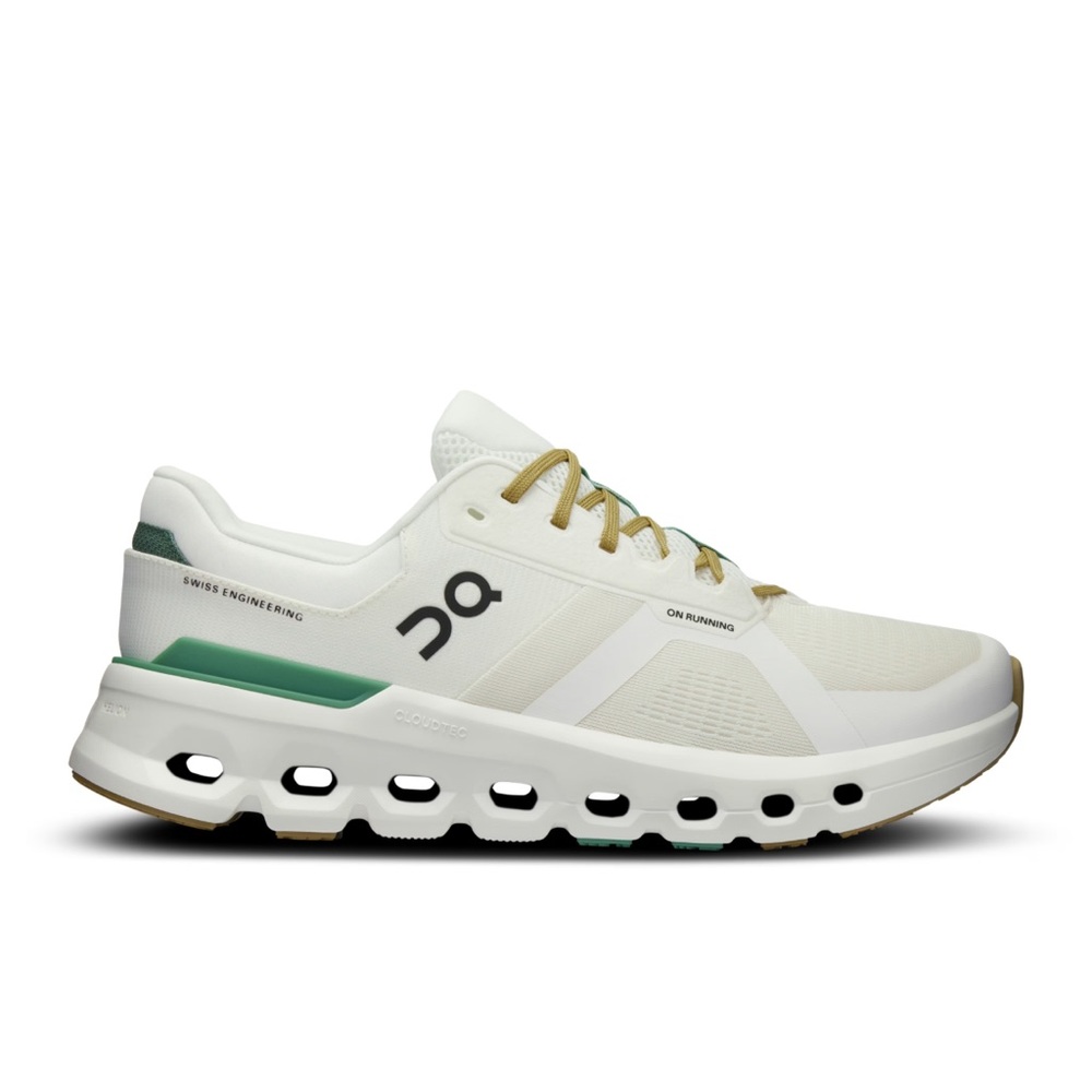Women Cloud Runner 2 Undyed Green and White